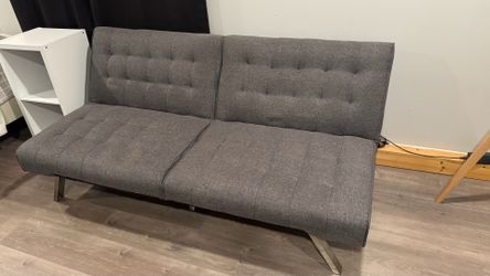 Futon grey couch