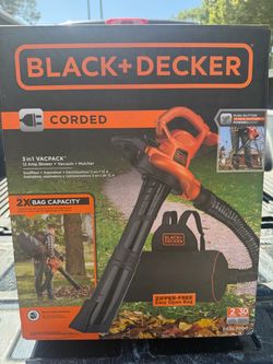 BLACK+DECKER 3-in-1 Corded Leaf Blower Vacuum Mulcher