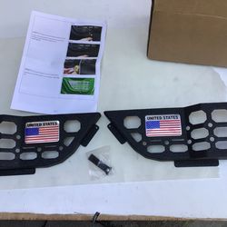 Heavy Duty .MOLLE Rear Door Pocket for 2018+ Jeep Wrangler JL & 2020+ Gladiator JT USA flag Logo.