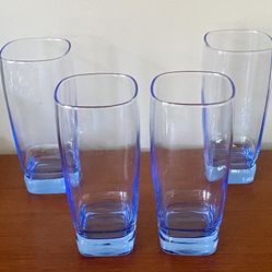 SET OF 2 GLASS TUMBLERS/HIGH BALLS