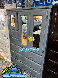 Grey XL wardrobe closet pinewood ropero armoire Nuevo new