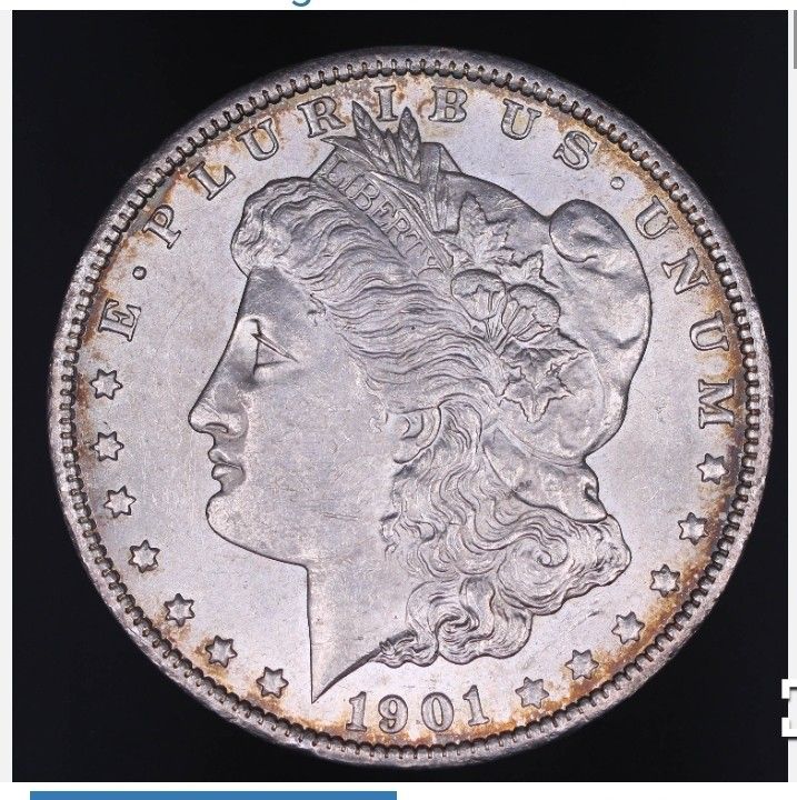 1901 o GEM BU +++ MORGAN SILVER DOLLAR COIN