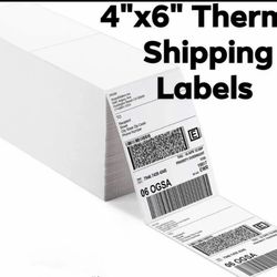 1000 4 x 6 Fanfold Direct Thermal Shipping Labels White Rollo Zebra Printers 