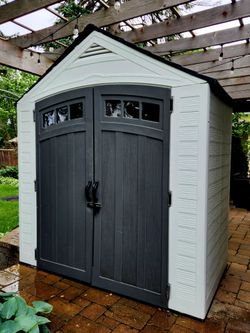 Suncast resin shed
