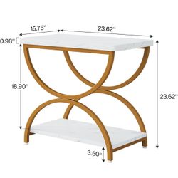 All New 2 Tiers End Table 