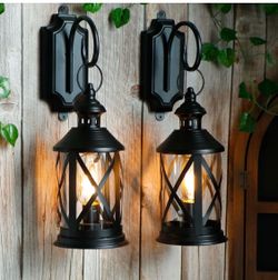 Lantern Wall Lamp Set of 2