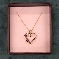 Gold 10kt 1.50gms Heart Shaped Pendant 