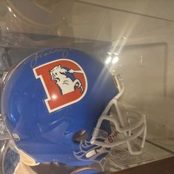 John Elway Autographed Full Size Helmet