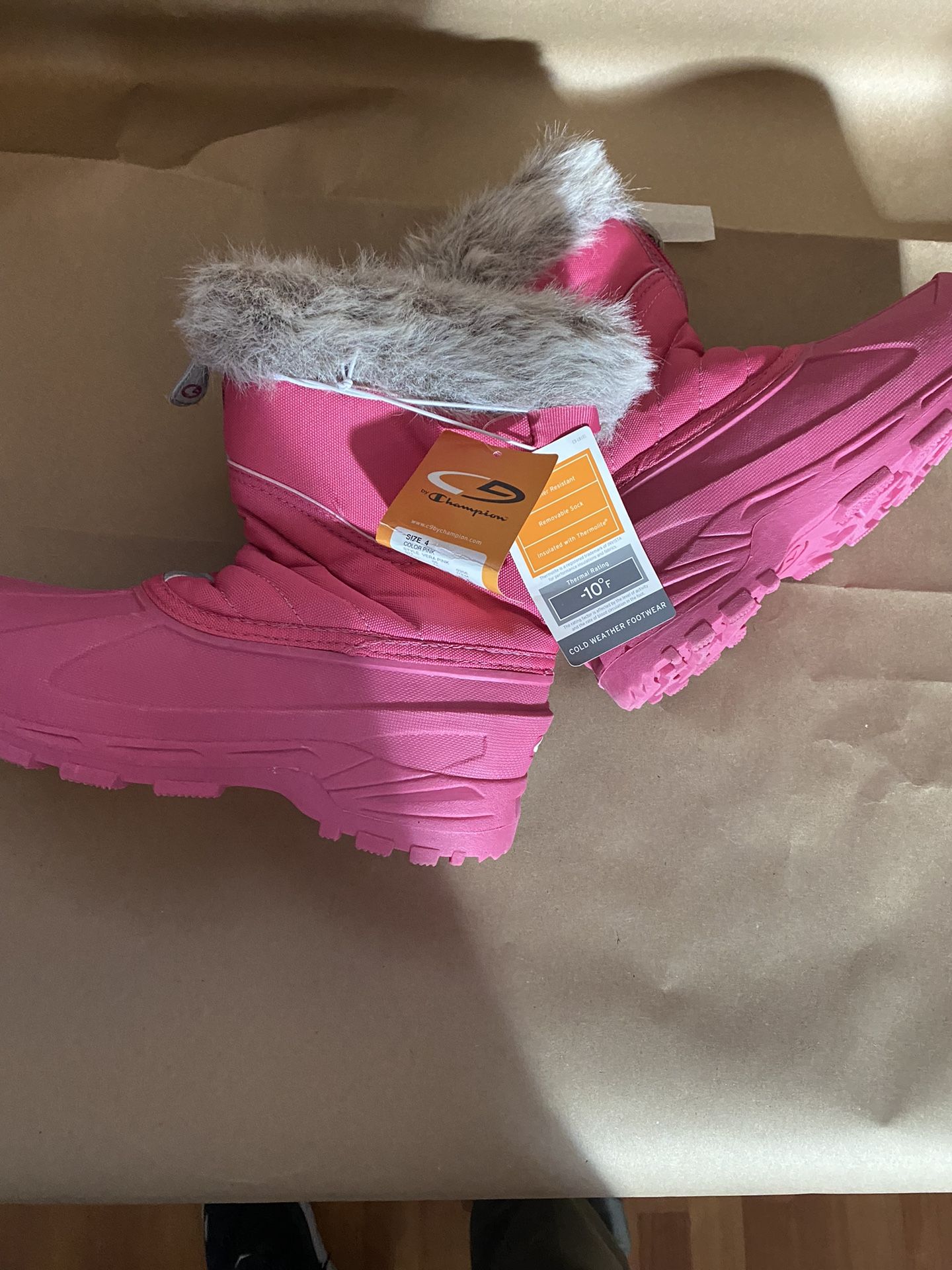 Champion Pink Girls Size 4 Winter Boot