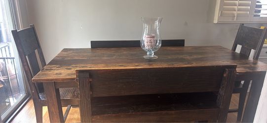 Rustic dining table