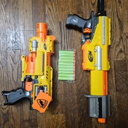 Two Nerf Blasters