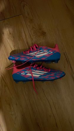 Adidas F50 Academies Blue/Pink Color Way Size 11