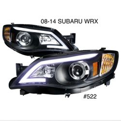 2008 - 2014 Subaru Impreza WRX / Outback LED DRL Strip Projector Headlights