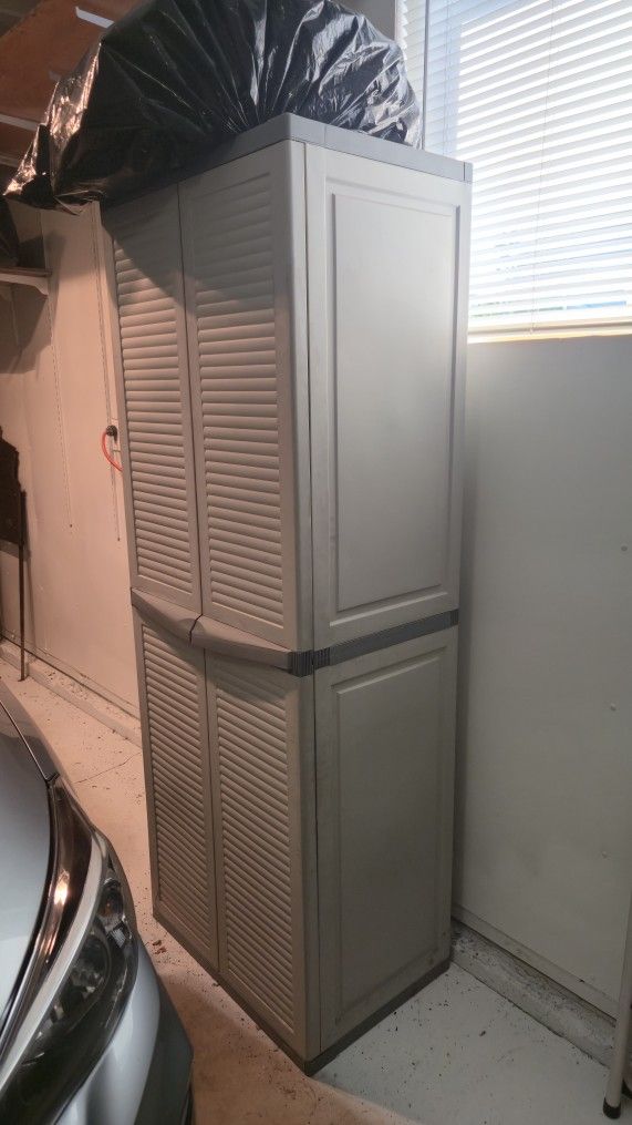 Upright Storage Cabinet/Shed, Plastic 