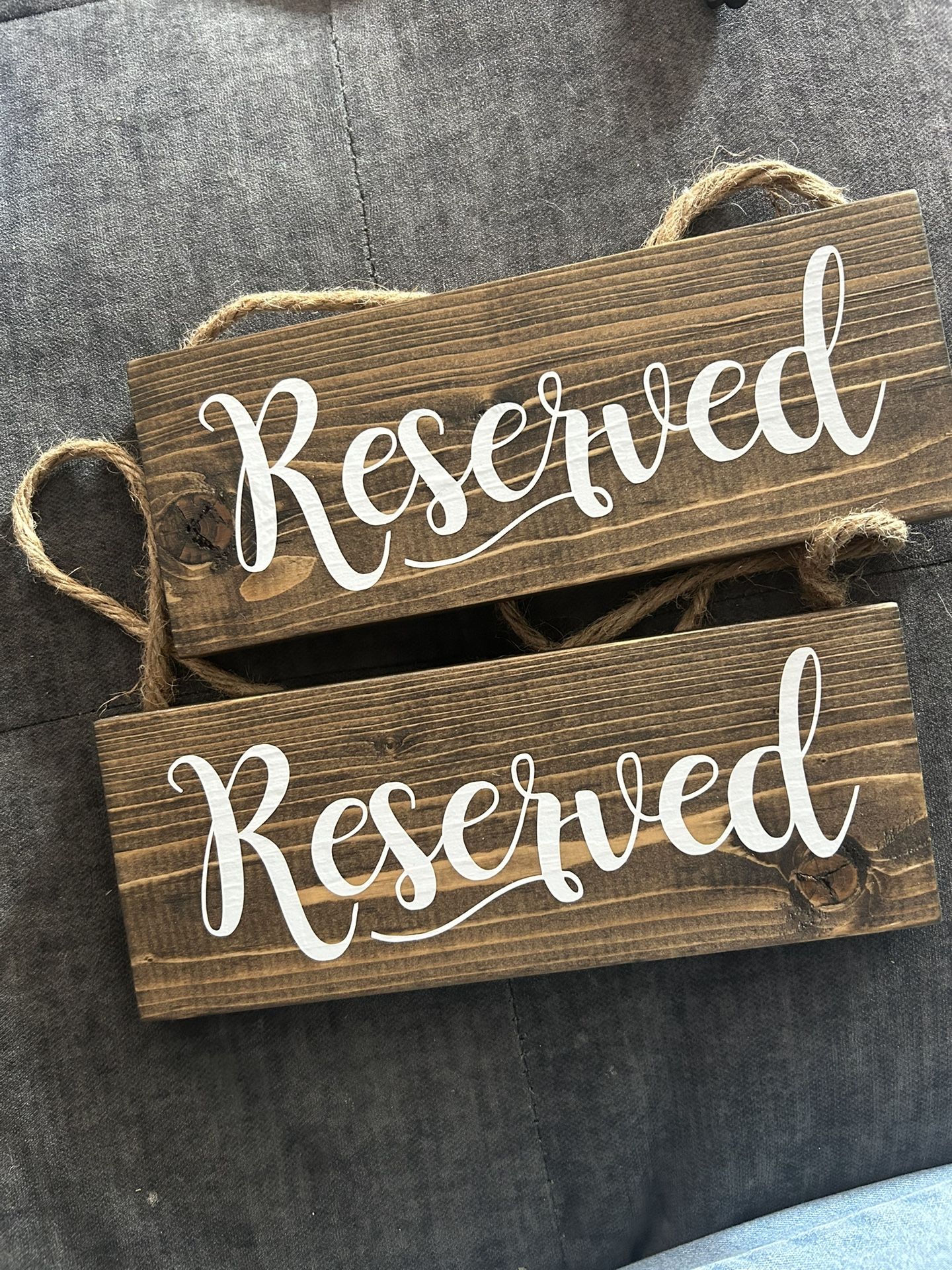 Wedding Reserved Signs