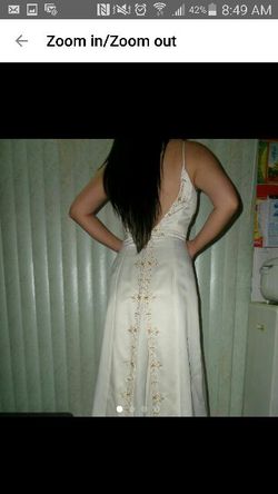 NWOT gorgeous ivory and yellow dress
