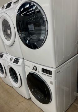 Stackable front load washer and dryer