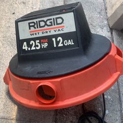 RIDGID  Wet Dry VAC  4.25 HP peak 12 Gallon Motor 