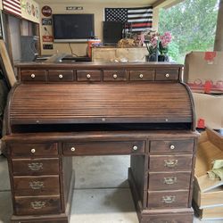 Ethan Allen Wood Roll Top Desk for Sale in El Cajon CA OfferUp