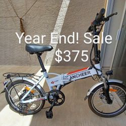 E Bike $375 Folding Like New Gift Quality 