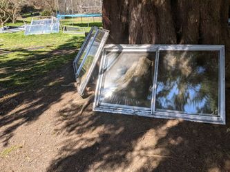 Old Aluminum Single Pane Windows
