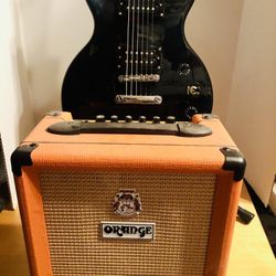 Epiphone Special II Guitar, Orange Crush Guitar Amp