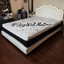 New Queen Bed Frame With Mattress 