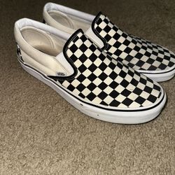 Checkerboard Slip on Vans