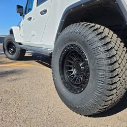 17x9 Mojave Lock Off-road Rims And Tires 35/1250/17 Atturo XT