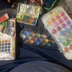 Watercolor Paints Slightly Used (artist and Studentp Grade) WILL INCLUDE BRUSHES AND WATERCOLOR PAD/ PAPER!