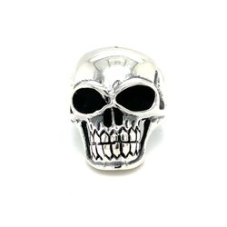 925 Sterling Silver Large Polished Skull Ring 172056 4