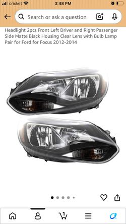 2012 -2014 Ford focus headlights