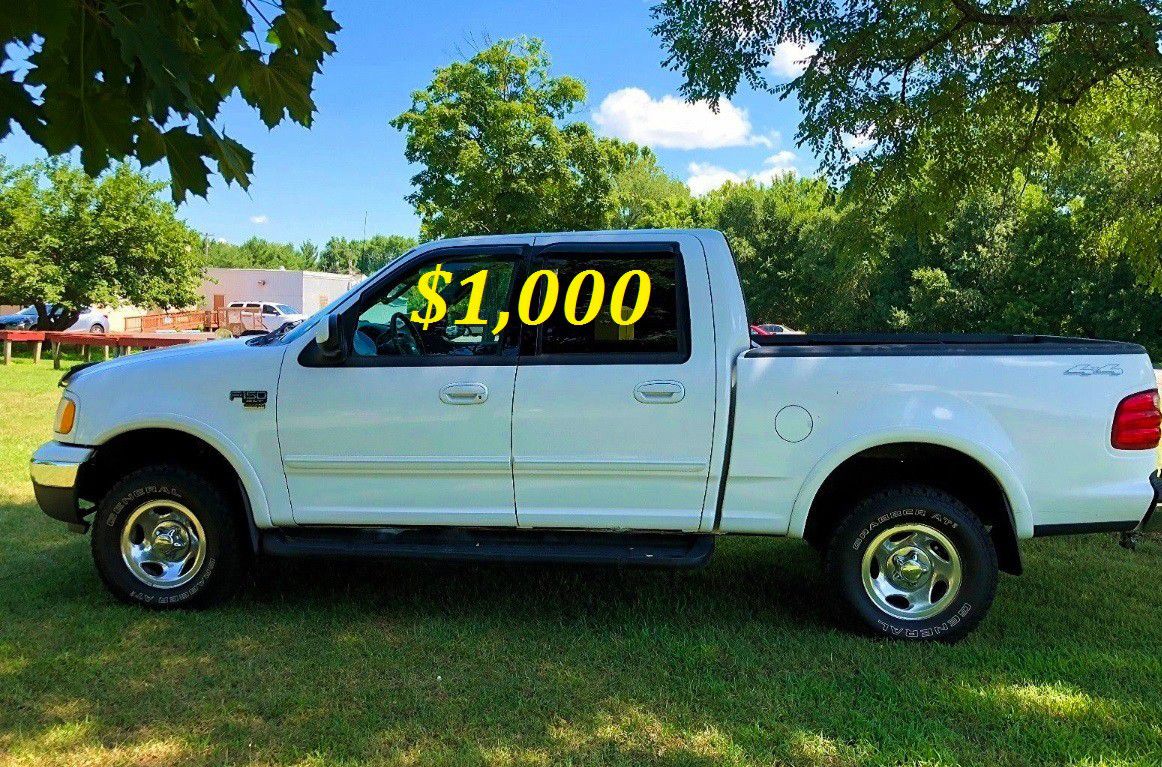 ✅$1,OOO For sale URGENT 2002 Ford F150 Clean title. Everything works well inside and out ,Engine V8, Runs And Drives Great With No Issues! ✅