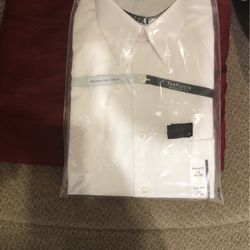 Van Heiden Poplin Dress Shirt 15-34/35 White