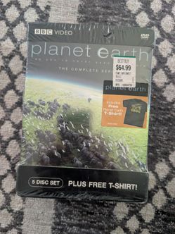 BBC Planet Earth 5 disc set w/t-shirt