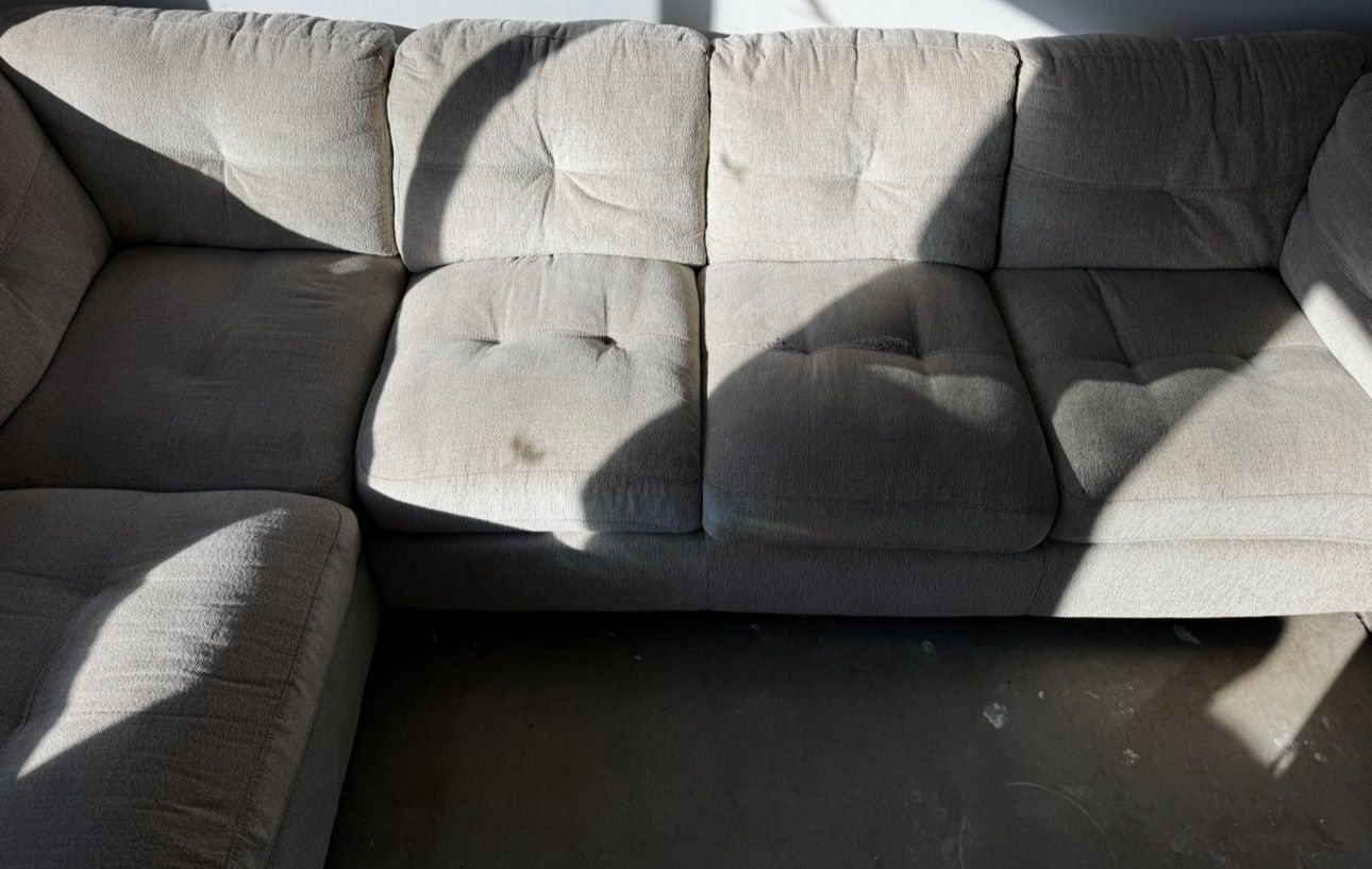 Large Grey Sectional Couch