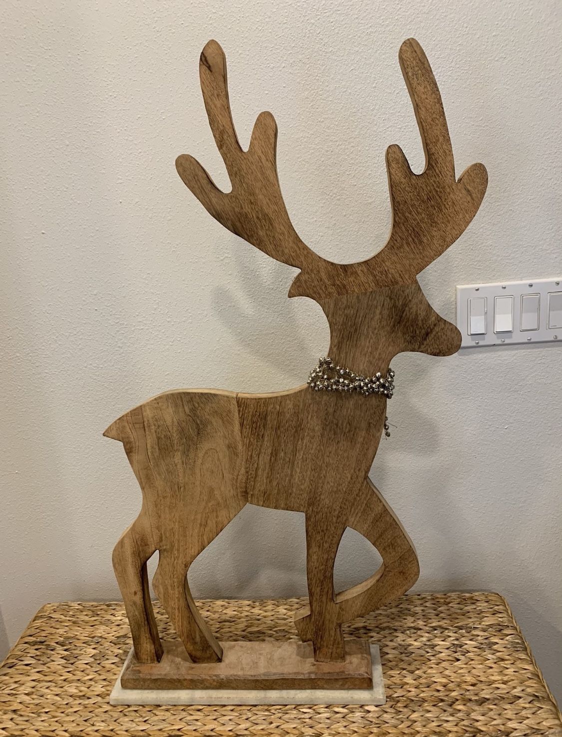 Large Wood Reindeer - Christmas Holiday decorations Home Decor - Simi Valley