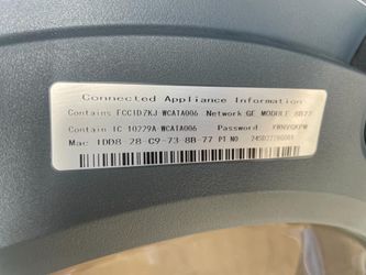 Connected appliance cheap info label