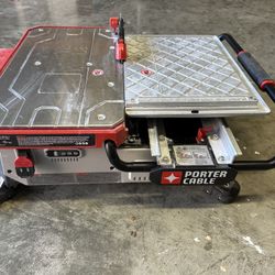 PORTER-CABLE 4-Amp Cordless Sliding Wet Tile Saw w/20v Battery & Charger $150 Cash