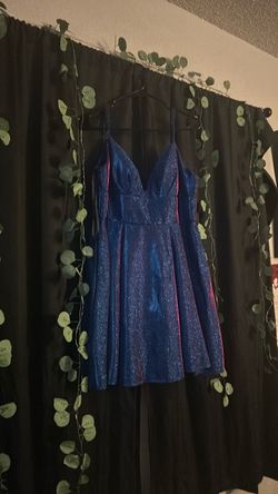 B.Darlin 17/18 blue/pink dress
