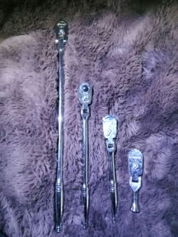 Snap-on 4 pc Flex Head Ratchet set. 3/8