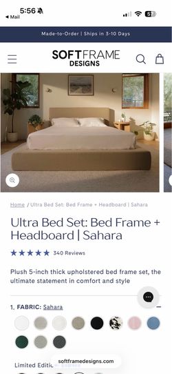 Softframe bed frame