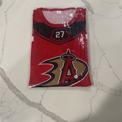 Angles And Ducks Mike Trout Hockey Jersey