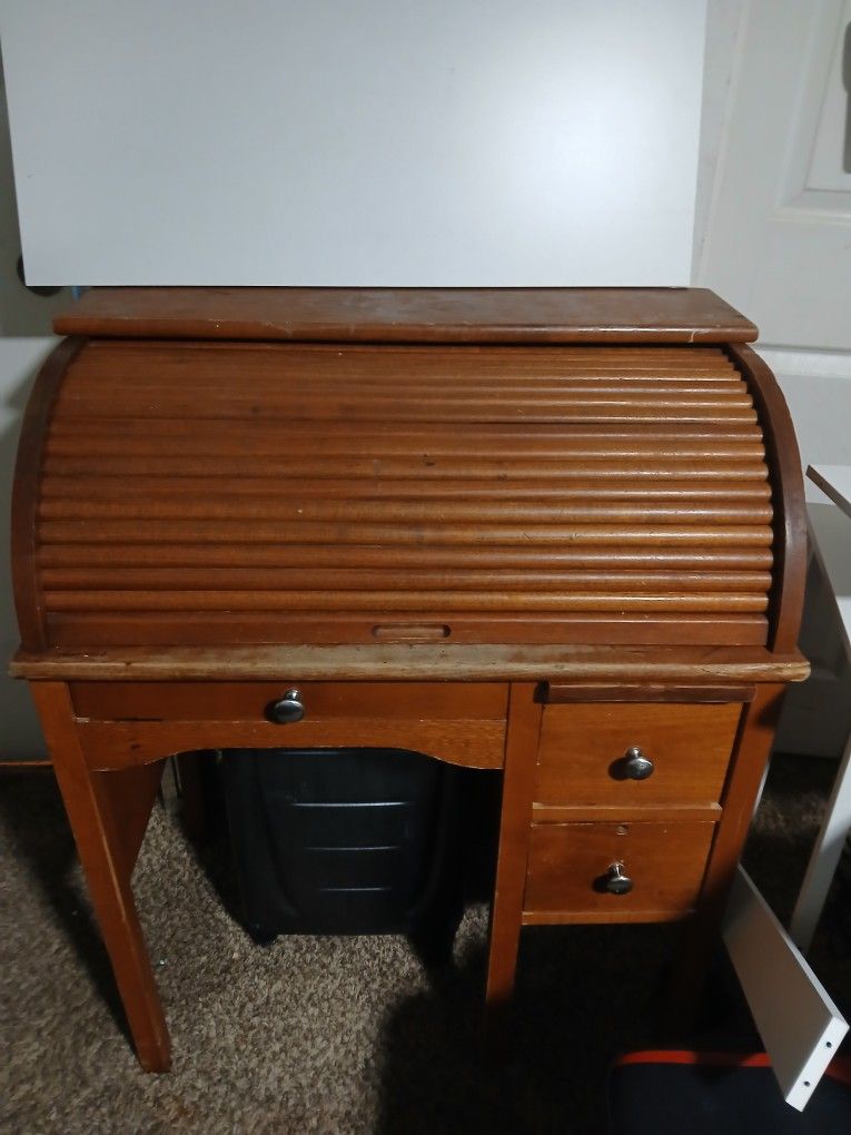 Antique Wood Desk / Vanity