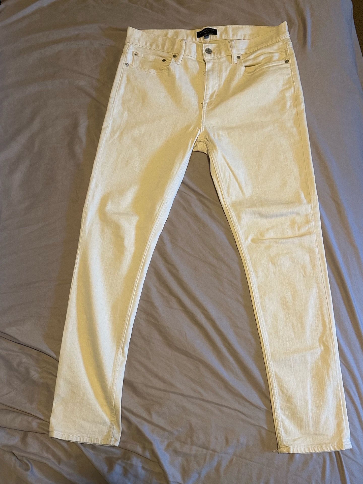 Banana Republic, Skinny Jeans, White, 31/32