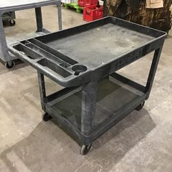 Rubbermaid Cart, Black, 36" x 25" x 33"