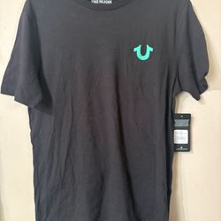 brand new black and green true religion t shirt