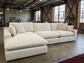 Wholesale Super Soft 140” Feather Cloud Sectional Sofa Couch