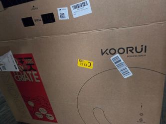 KOORUI 27-inch 1440p QHD monitor in essentially brand-new condition.