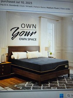 Matress.  EGOHOME 14 INCH HYBRID KING MATRESS.